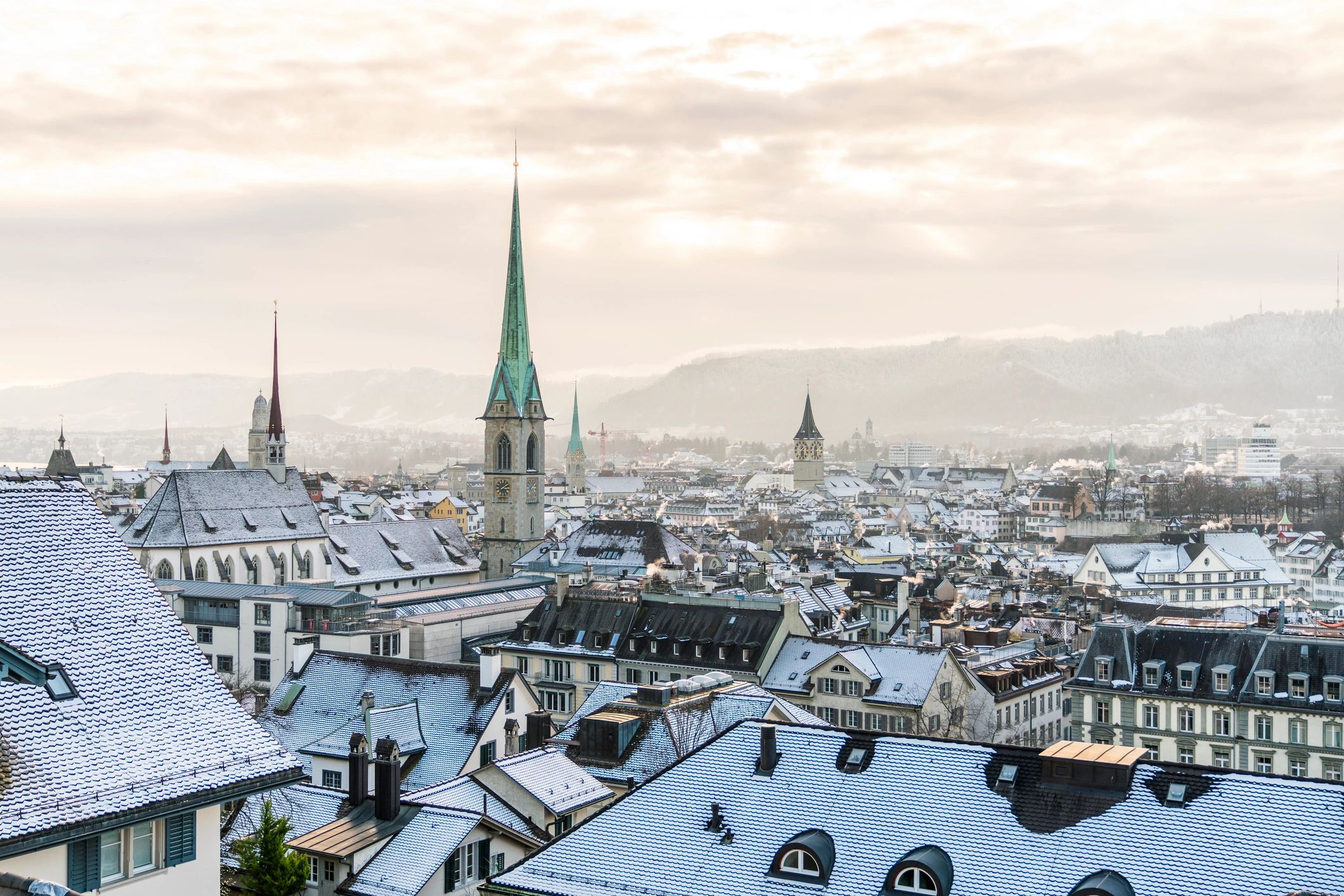 modern Swiss business, Zurich skyline, Switzerland corporate, professional office, business consulting