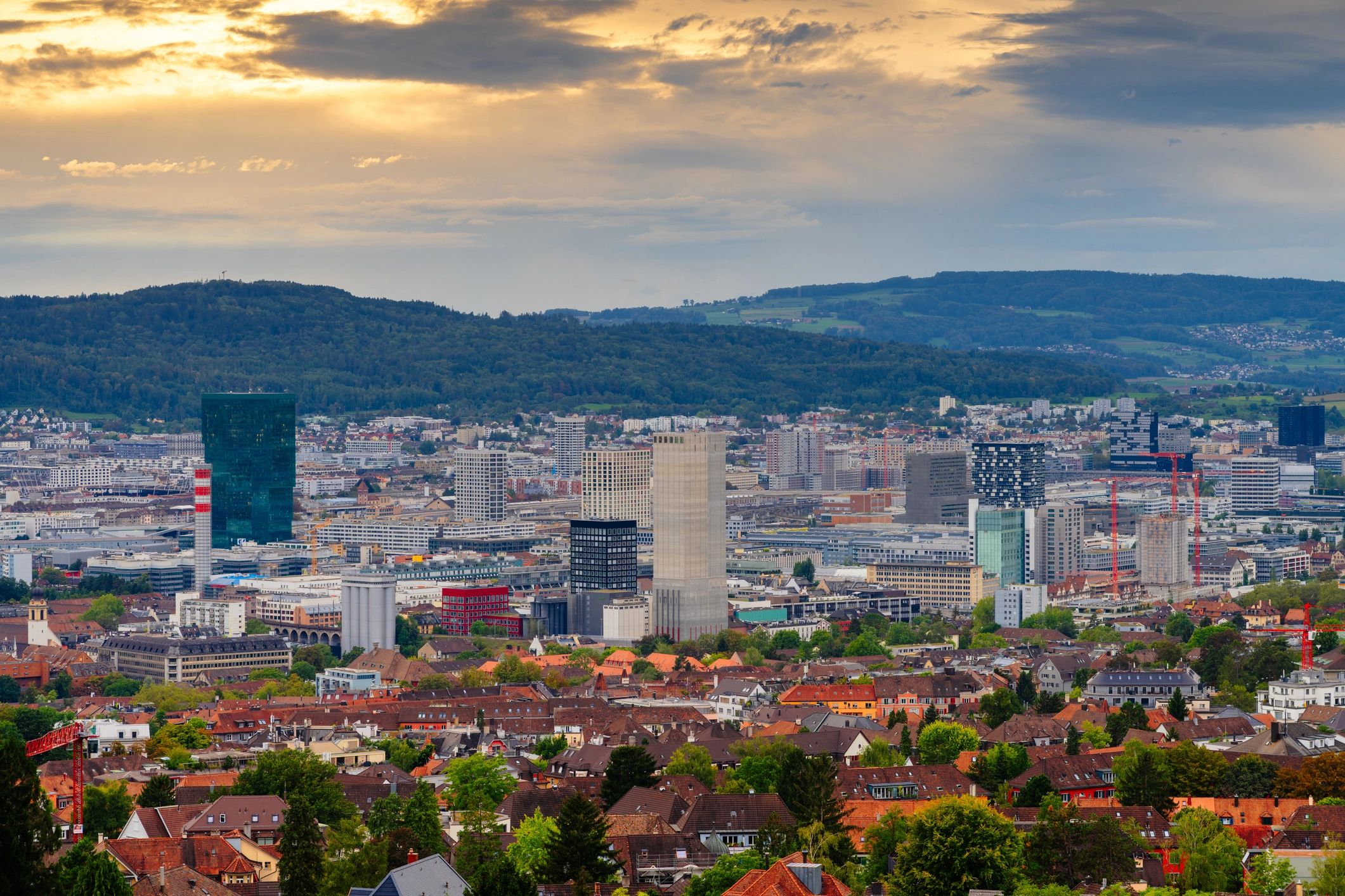 modern Swiss business, Zurich skyline, Switzerland corporate, professional office, business consulting
