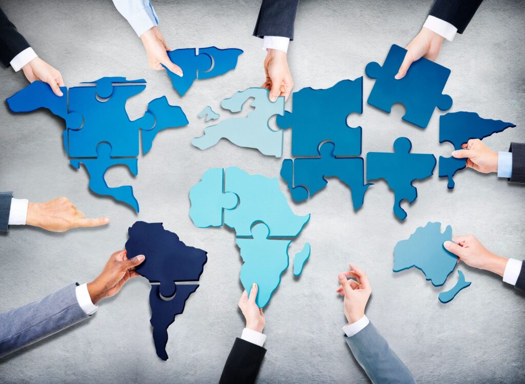 international business team, administrative support, business success, European business expansion